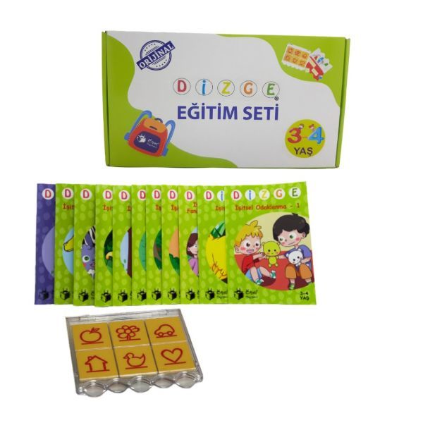 DİZGE 3-4 Yaş Görsel Algı ve İşitsel Dikkat Geliştirme Seti