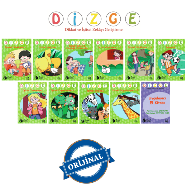 DİZGE 3-4 Yaş Dikkat ve İşitsel Zeka Geliştirme Kitapları