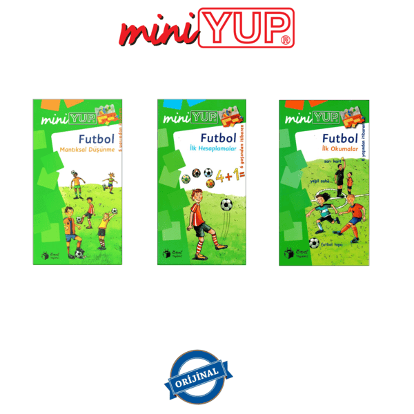 MiniYUP 5-6 Yaş Görsel Dikkat ve Zeka Geliştirme Seti-Futbol Serisi