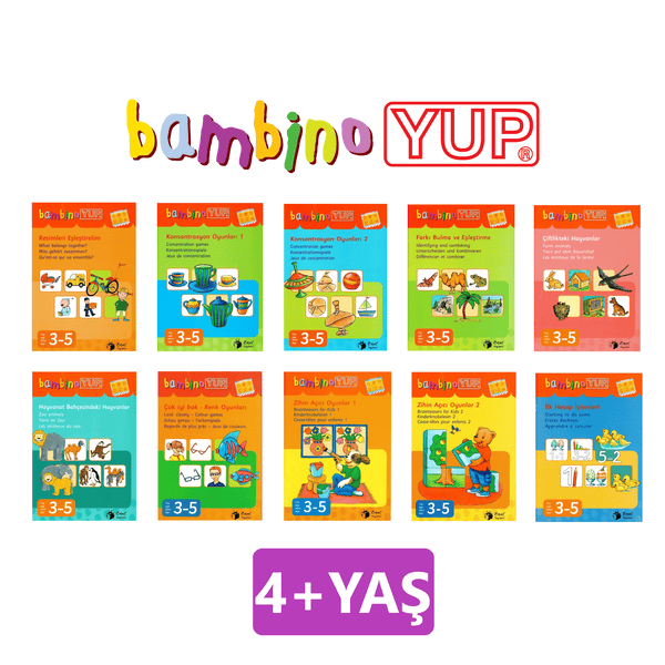 BambinoYUP 2-4 Yaş Dikkat ve Algı Geliştirme Eğitim Seti