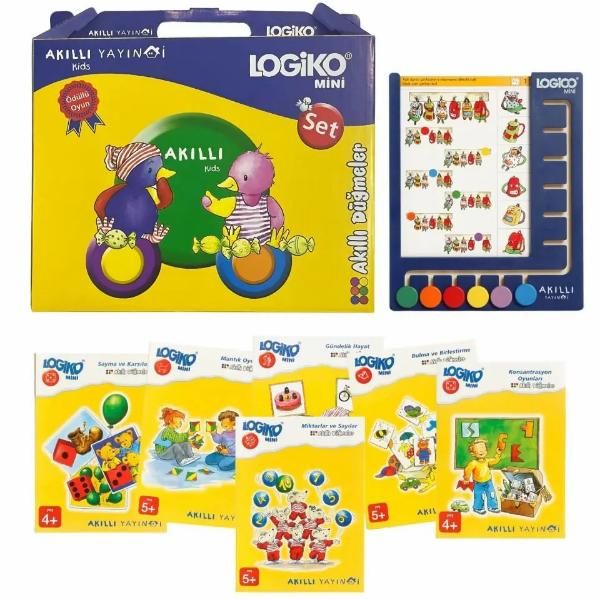 Orijinal Logiko - Akıllı Düğmeler 4-6 Yaş Odaklanma ve Zeka Geliştirme Seti